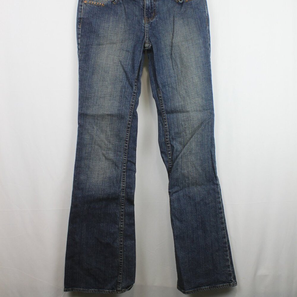 YM Premium Low Rise Boot Cut Rhinestone Jeans - Picture 10 of 16
